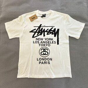 Stussy SS25 World Tour Collection T-shirt Unisex American Retro T-shirt